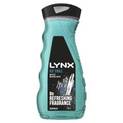 Lynx Male Ice Chill 3In1 Body Wash 400mL