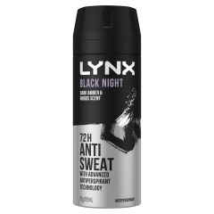 Lynx Antiperspirant Aerosl Black Night 165mL