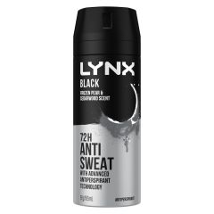 Lynx Antiperspirant Aerosol Black 165mL