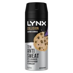 Lynx Antiperspirant Aerosol Collision Leather + Cookies 165mL