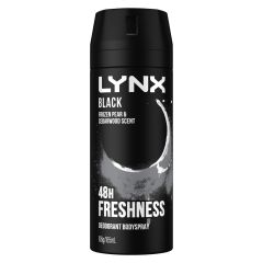 Lynx Deodorant Aerosol Black165mL