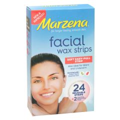 Marzena Facial Wax Strips 24Pack