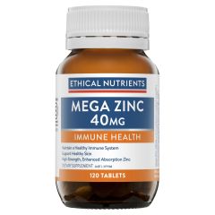 Mega Zinc 40mg 120 Tablets