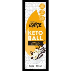 Melrose Ignite Keto Ball - Vanilla Choc Chip 4 X 35g