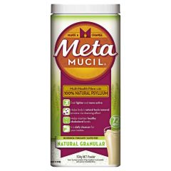 Metamucil Natural Granular Fibre Powder 72 Doses (Psyllium Husk)