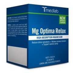 Medlab MG Optima Relax Lemon & Lime 5g Sachets 10 Pack