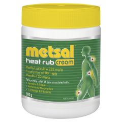 Metsal Heat Rub Cream 500g