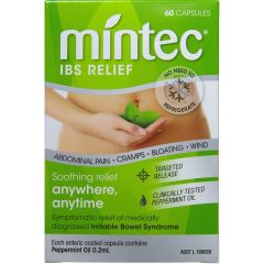 Mintec Peppermint Ibs Relief 60'S Capsules