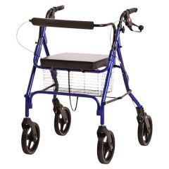 MLE Rollator Deluxe Loop Brake Blue