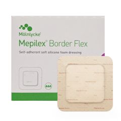 Molnlycke Mepilex Bord Flex 7.5X7.5 cm 10 (Dressing)