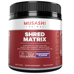 Musashi Shred Matrix Powder Passionfruit 270g