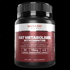 Musashi Fat Metaboliser With Carnitine 60 Capsules