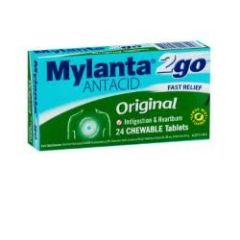 Mylanta 2Go Antacid Original 24 Tablets