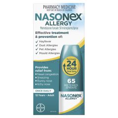 Nasonex Allergy Non-Drowsy 24 Hour Nasal Spray 65 Sprays 1 Ea (Mometasone Furoate)