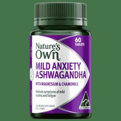 Nature's Own Mild Anxiety Ashwagandha+ 60 Tablets