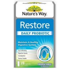 Nature'S Way Restore Probiotic Daily Health 28 Capsules