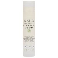 Natio Moisturising Lip Balm SPF 50+ New 4g