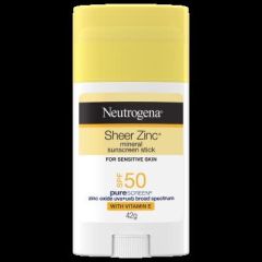 Neutrogena Sheer Zinc Mineral Sunscreen Stick SPF50 42g