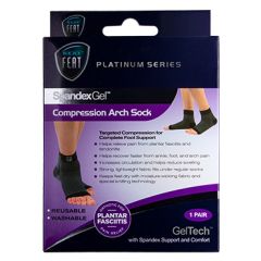 Neat Feat Spandex Gel Comp Arch Sock Large