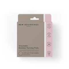 New Beginnings Bamboo Washable Nursing Pads 8Pk