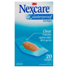 Nexcare Strips Waterproof Medium 31mm X 63m - 20 Pack