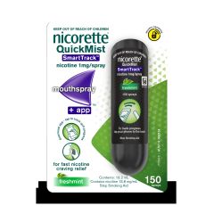 Nicorette Quick Mist Quit Smoking Mouth Spray 150 Sprays