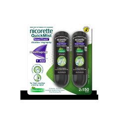 Nicorette Quick Mist Quit Smoking Mouth Spray 2X150 Sprays