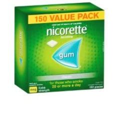 Nicorette Quit Smoking Extra Strength Nicotine Gum Classic 150 Pack