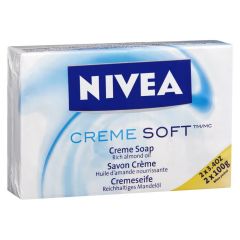 Nivea Creme Soft Care Soap Twin Pack 2X100g