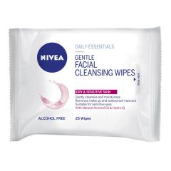 Nivea Daily Essentials Biodegradable Gentle Facial Cleansing Wipes 25 Wipes