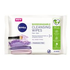 Nivea Daily Essentials Biodegradable Sensitive Facial Cleansing Wipes 25 Wipes