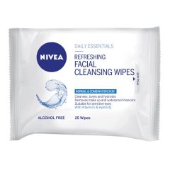 Nivea Daily Essentials Refreshing Facial Cleansing Wipes 25 Wipes
