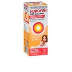 Nurofen For Children 3 Months - 5 Years Strawberry Flavour 200 Ml (Ibuprofen)