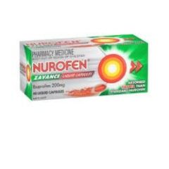 Nurofen Zavance Ibuprofen 200mg Liquid Capsules 40 Capsules