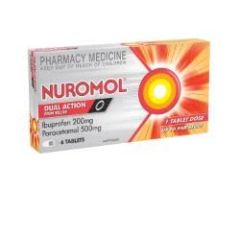 Nuromol Double Action Pain Relief 6 Tablets (Paracetamol, Ibuprofen)