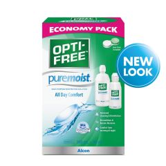 Opti Free Puremoist Contact Lens Solution Economy Pack 300mL + 90mL