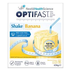 Optifast VLCD Shake Banana Flavour 12 Pack