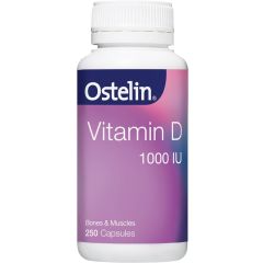 Ostelin Vitamin D 1000Iu - D3 For Bone Health + Immune Support 250 Capsules