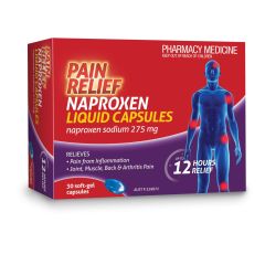 Pain Relief Naproxen Liquidcaps 30 Pack