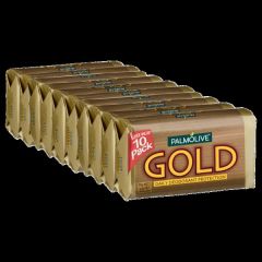 Palmolive Gold Bar Soap, 10Pack X 90G, Daily Deodorant Protection
