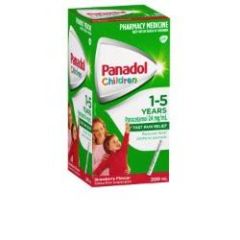 Panadol Children 1-5 Years Strawberry Flavour 200mL (Paracetamol)