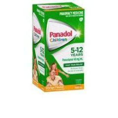 Panadol Children 5-12 Years Colour Free Suspension, Orange Flavour, 100Ml (Paracetamol)