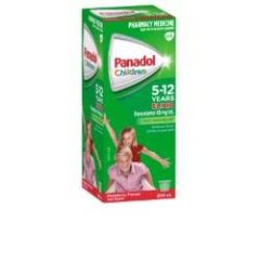Panadol Children 5-12 Years Elixir Raspberry Flavour 200mL (Paracetamol)
