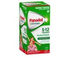 Panadol Children 5-12 Yearsstrawberry Flavour 100mL (Paracetamol)