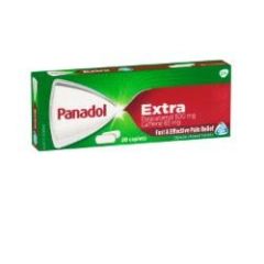 Panadol Extra Optizorb 500mg 65mg 20 Caplets (Paracetamol, Caffeine)