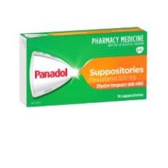 Panadol Suppositories For Pain Relief, Paracetamol - 500mg 10 Pack