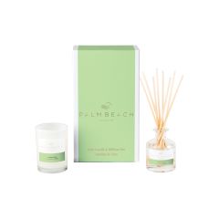 Palm Beach Collection Mini Candle & Diffuser Gift Pack Jasmine & Lime