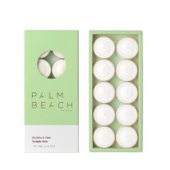 Palm Beach Collection Tealight Pack Jasmine & Lime