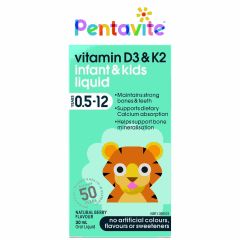 Pentavite Vitamin D3 & K2 Kids 30mL