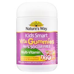 Nature's Way Kids Smart Vita Gummies 99% Sugar Free Multi-Vitamin Trio 150  Pastilles